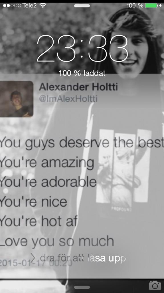 journalskidrauh's tweet image. @ImAlexHoltti Look at My lock screen Alex, i Love you so much ❤️ #MeAlex