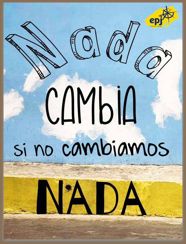 EpjSantaGema's tweet photo. "Si quieres cambio verdadero, pues camina distinto", ¡Feliz domingo! http://t.co/nXfjXzmbKP