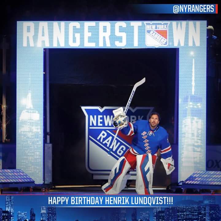  Griffster is a fan right? 
Happy Birthday to Henrik Lundqvist today!! 