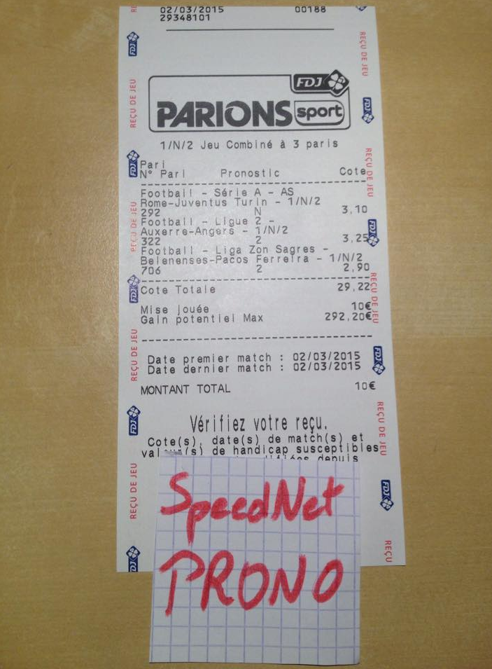 SpeedNetPRONO's tweet image. Voici les pronos de ce soir qui passe! RT A MAX !! Et venez chercher vos places en PV 
WIIINNN MONEY !