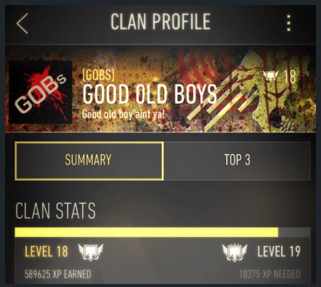 GOBs_Gaming's tweet photo. Gold clan won't be long before we hold the #redclantag, recruiting members #CallOfDuty #XboxOne #COD #Clanwars http://t.co/jzTo0QFmTF