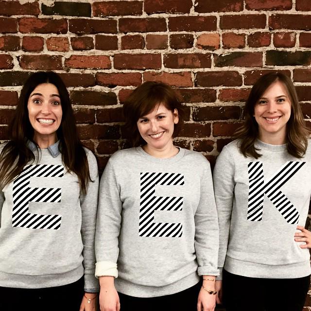 “<a href="/elyseco/">Elyse Cohen</a>: Team EEK almost on FLEEK. #dabes #adulttwinning #stitchfixlife <a href="/ks_saturday/">Kate Spade Saturday</a> ” Fleek for sure!