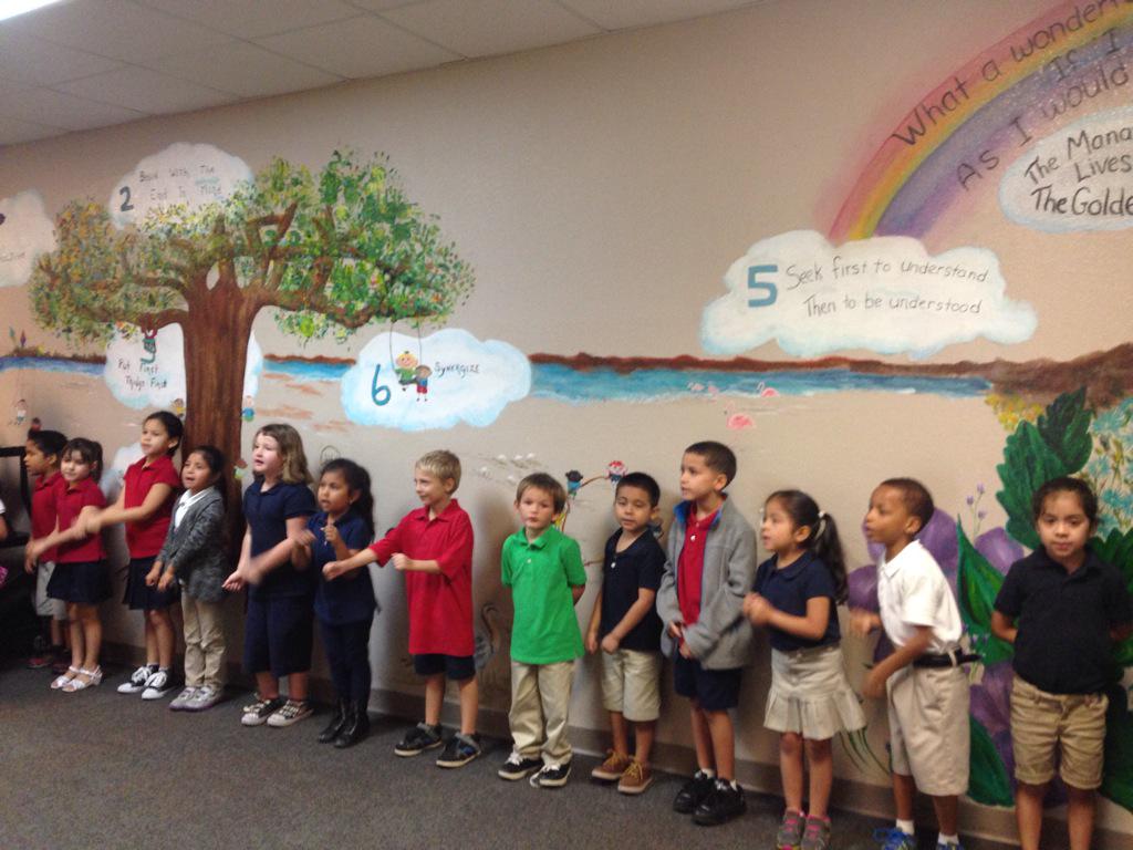 ManateeElem's tweet photo. Student Leaders at Manatee's Leadership Day share their 7 Habit knowledge. #TLIM http://t.co/nS6SRk6pP1