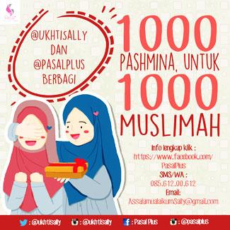 joyfuldwi's tweet photo. Bismillah, Baru aja ikutan program Berbagi #1000Pashmina  bareng @UkhtiSally dan @PasalPlus http://t.co/BaLTzc6XGI