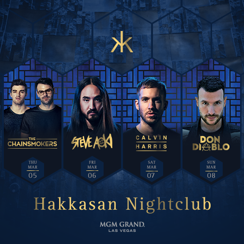 This week's lineup features: <a href="/TheChainsmokers/">THE CHAINSMOKERS</a> <a href="/steveaoki/">Steve Aoki</a> <a href="/CalvinHarris/">Calvin Harris</a> &amp; <a href="/DonDiablo/">DonDiablo</a> - Tickets: hkk.sn/buytickets