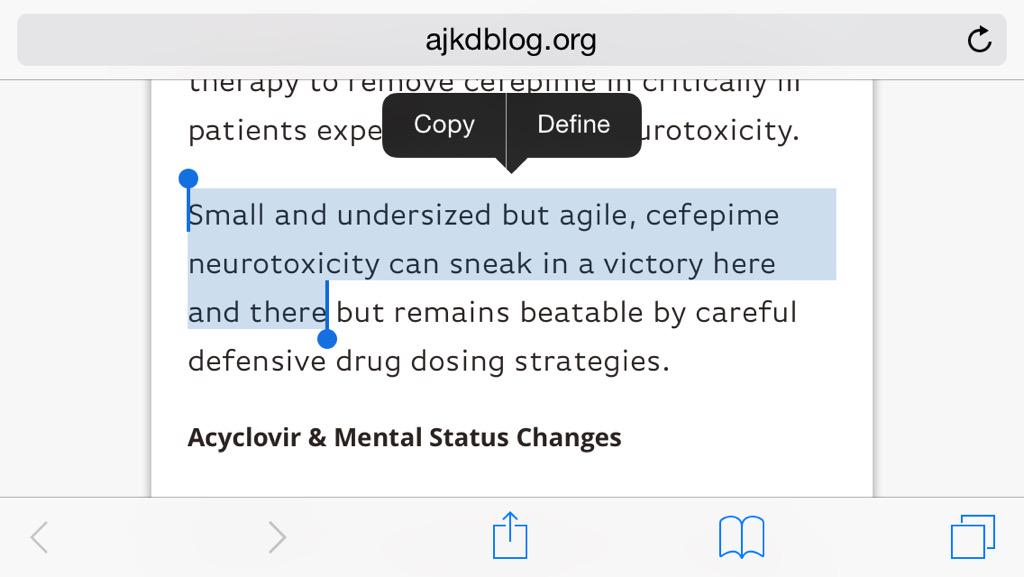 hswapnil's tweet photo. I like the cefepime description. But do @RichardLehman1 et al also do? #thinkliketheBlueRibbon #NephMadness #IDRegion http://t.co/1cXWv7hVmc