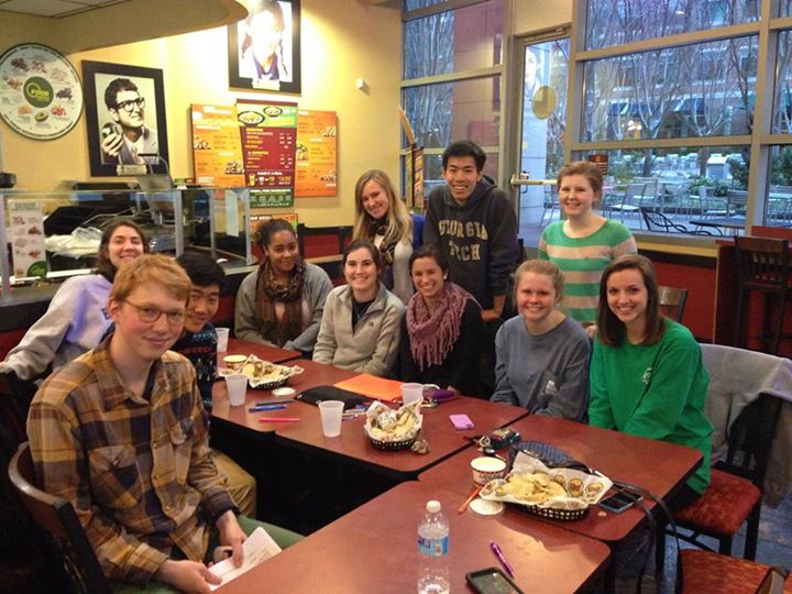 gtasb's tweet photo. Biloxi's first trip meeting featuring some of our amazing participants, advisors, and queso! http://t.co/ch1On13a0b