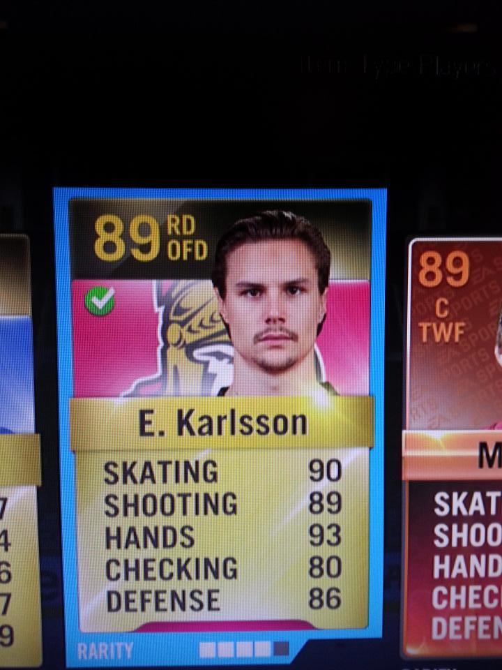 ManOfTheRitt's tweet photo. 🚨 Giving away Erik Karlsson, retweet and follow to enter guys.  Picked sometime this week! 🚨 http://t.co/qGUJCJBTDV