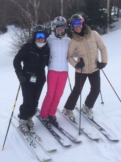 Lucky me skiing with my daughter and granddaughter!!