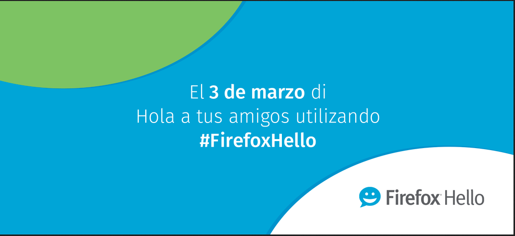 thephoenixbird's tweet image. El 3 de Marzo di Hola a tus amigos utilizando #FirefoxHello! #Mozilla #Firefox