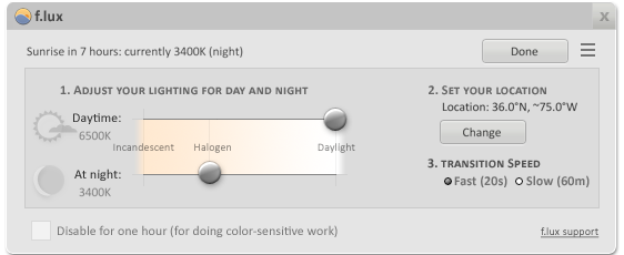 RevRoutine's tweet image. justgetflux.com Download f.lux and protect your eyes from bright computer screens at night. #RevRoutine
