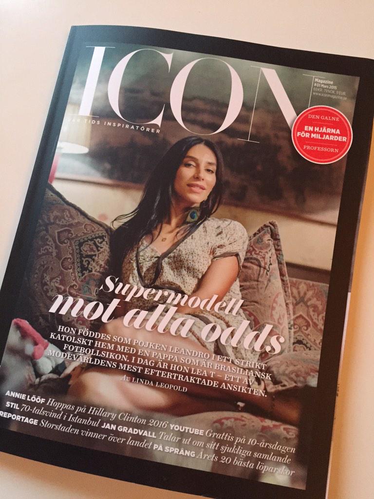 75Agency's tweet photo. Ett av @IconMagazineSE bästa nummer. Speciellt reportaget om supermodellen Lea T och tillverkad intelligens. Snyggt http://t.co/A3wwcdNesr