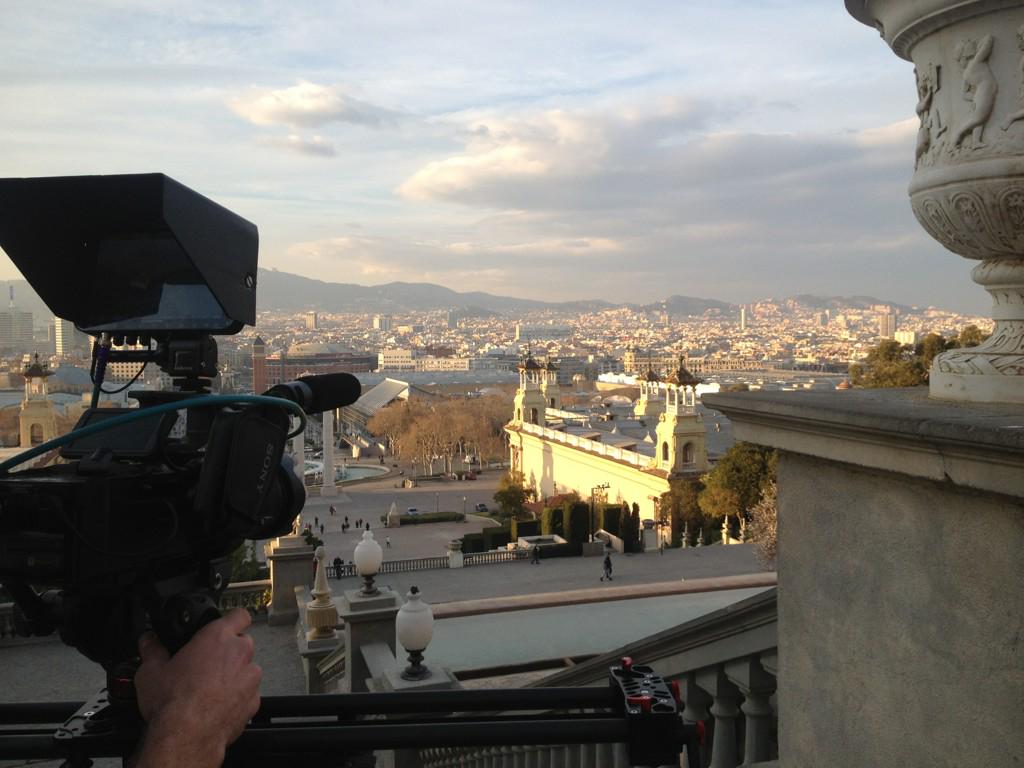 Shooting for Barcelona FC yesterday, my skin has properly forgotten what sunshine is... #CopaDelRey #risemedia