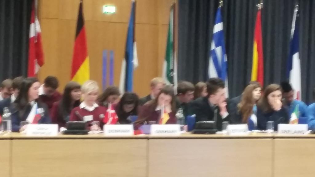 heynitz's tweet photo. Germany very well represented by Laurel Hill Colaiste, Limerick at #Modelcouncil today http://t.co/jlE1nZWVGm http://t.co/iBeNbV5inZ