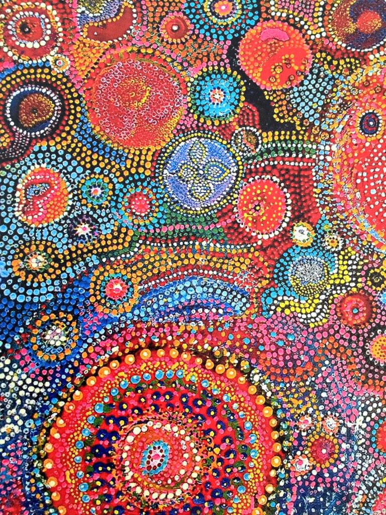 OATBridge1's tweet photo. Beautiful aboriginal art this week Papaya Class! Very excited about making sculptures next week 🎨#tbap #art #achieve http://t.co/9XwmkV4WUj