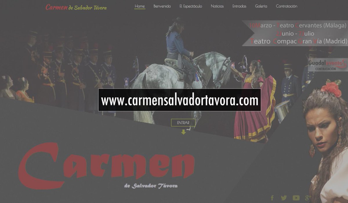 Descubre la nueva web del espectáculo Carmen de Salvador Távora  carmensalvadortavora.com  #teatro #TDSActualidad