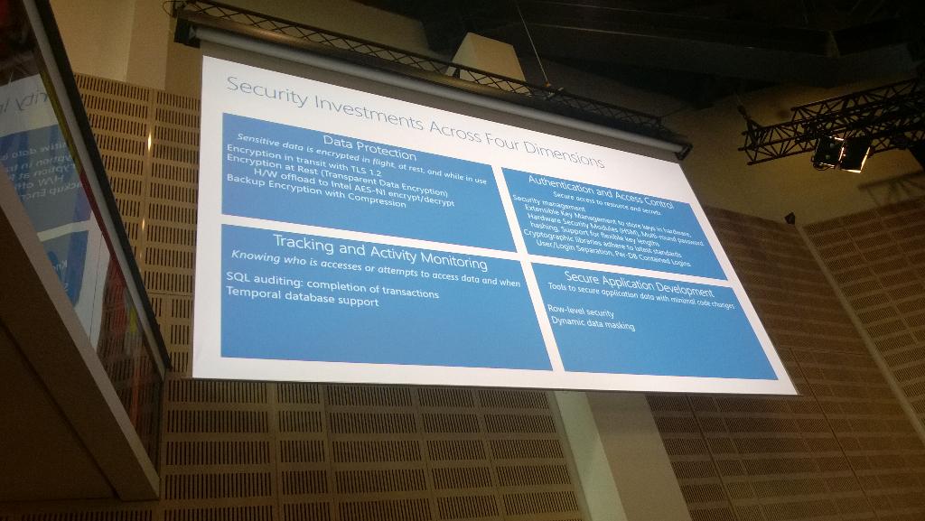 jenstirrup's tweet image. #SQLServer security investments. #Sqlrally
