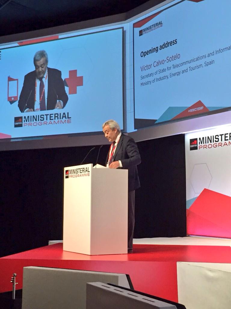 redpuntoes's tweet photo. #MWC5MP @vcalvosotelo interviene en Government Mobile Forum #MWC15 http://t.co/ldc5VCtL19