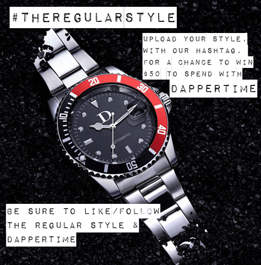 TheRegularStyle's tweet photo. Following up on our look at @Dapper_Time 's watches, we're giving you the chance to win one! #TheRegularStyle http://t.co/FXd5GkOpKn