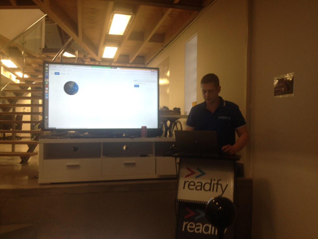 fsharpsydney's tweet photo. Very cool presentation about UI.Next by @granicz @WebSharper @CloudSharper #fsharp http://t.co/xA2DB7aYnL