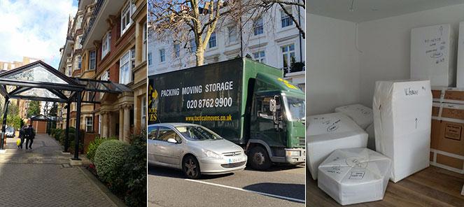 Our team of house movers working in Chelsea today:
