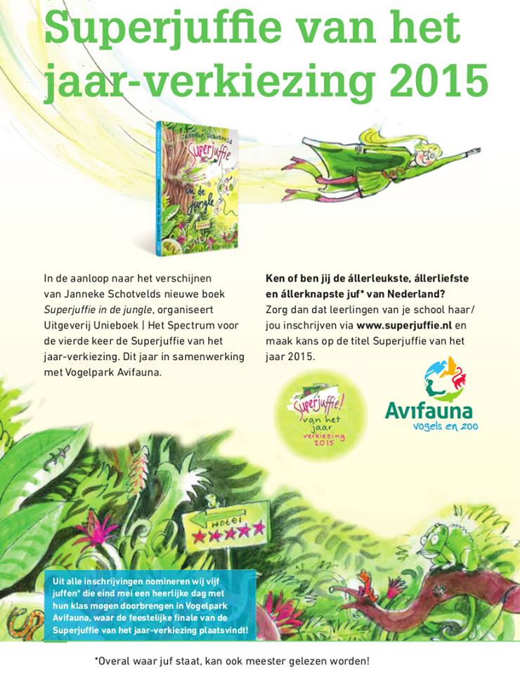 De superjuffie van het jaar-verkiezing is dit jaar in @Avifauna Heb jij je juf al opgegeven? #superjuffie