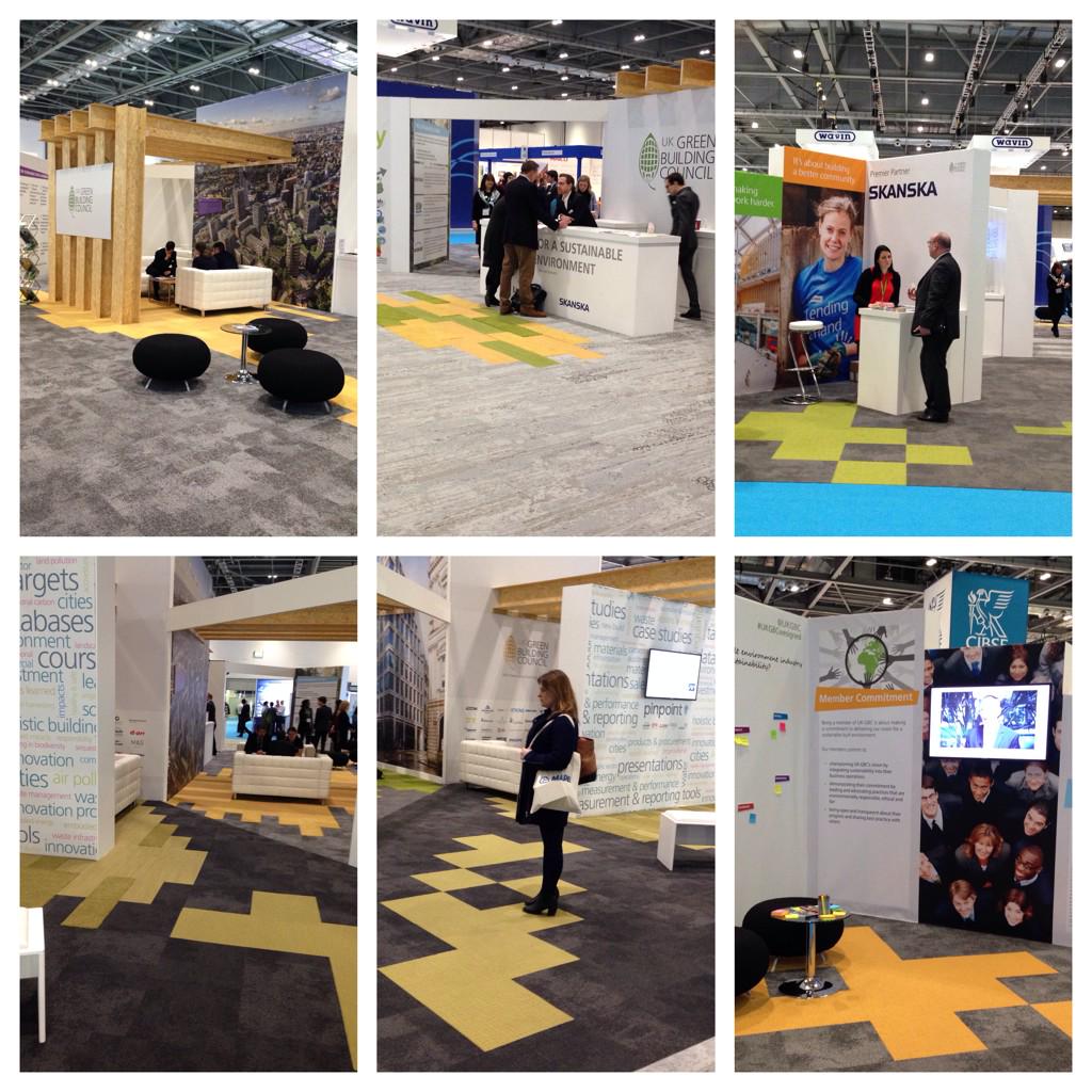 Thanks to <a href="/Interface_UK/">Interface UK</a> for our lovely @Ecobuild_Now carpet on the stand!!