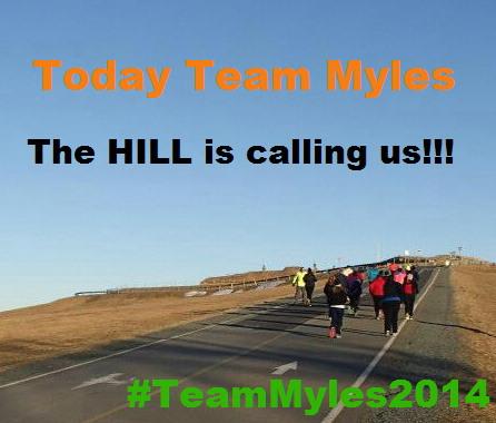 TanyaWagnerWile's tweet image. For the first time tonight #TeamMyles2015 hits the #Hellhill getting ready for @BNMarathon powered by @360fitgym