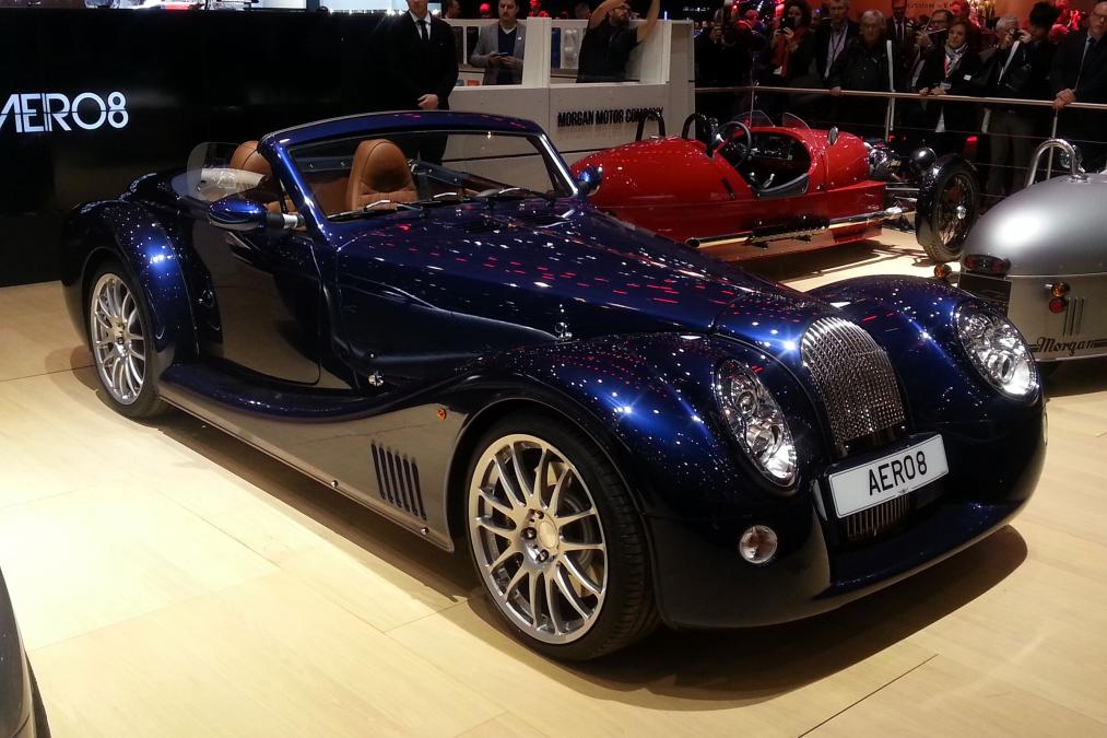 AutoExpress's tweet photo. Meet this big, brawny two-seater from Morgan, the Aero 8: http://t.co/pVWQv9S4n8 #GenevaMotorShow http://t.co/wp0orDbrC2
