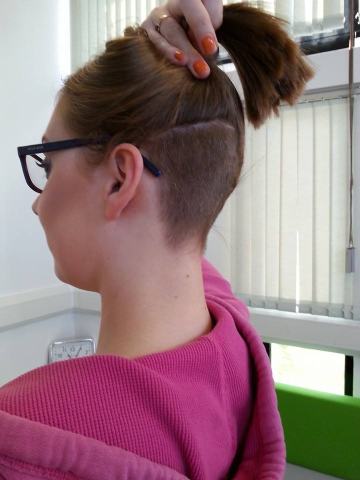 katmgoddard's tweet photo. @rapunzeldene post hair chop! Cannot believe it! I'm so proud of you :D http://t.co/94xrUKYp4E