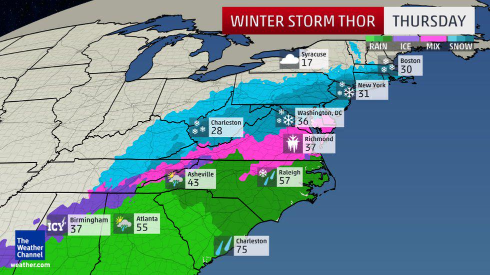 What are the chances we would have Winter Storm Thor and Chris