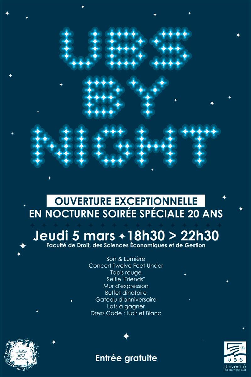 IMABS_Vannes's tweet photo. Retrouvez le programme de l’événement : "UBS by Night" sur -> http://t.co/mYnpM3Cxac #IMABS #Vannes #20ansUBS http://t.co/vg7Ekwa2IW