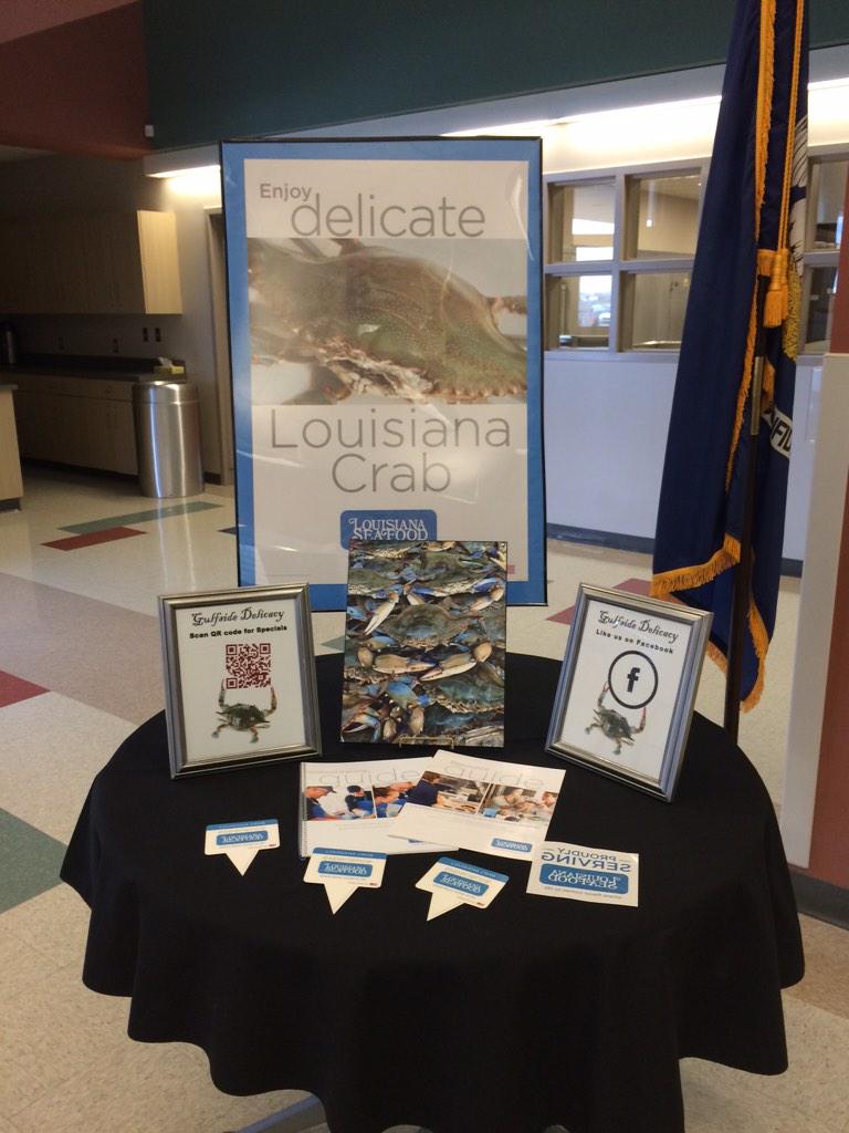 LABlueCrabs's tweet photo. Love seeing @LaSeafoodBoard marketing materials and Gulfside Delicacy's ideas coming together! #LABlueCrabs http://t.co/54Ia2RALbi
