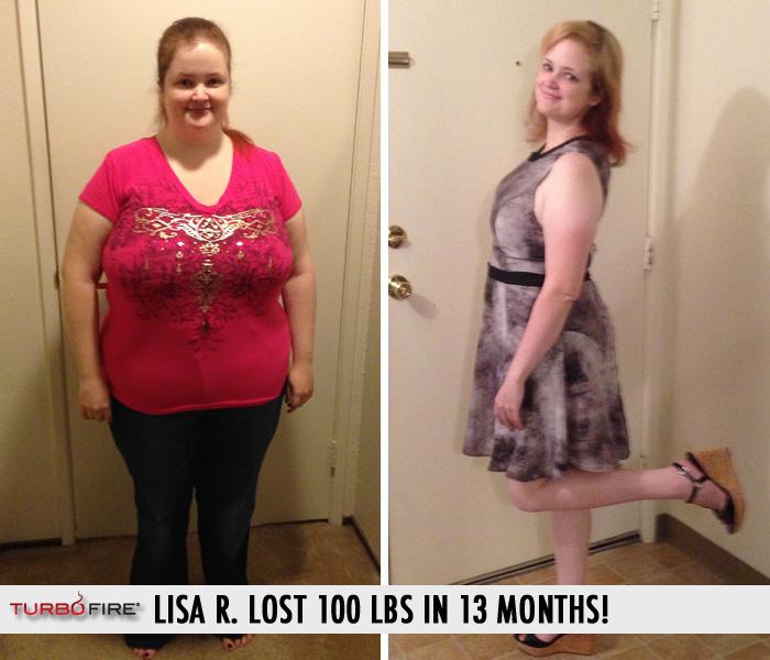 TurboFire's tweet photo. #TransformationTuesday  Lisa R. lost 100 lbs in 13 months with Turbo Fire!

http://t.co/0mABj8kVkp http://t.co/eFRiPPhgia