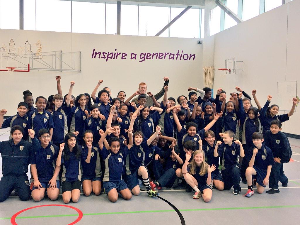 Nice to finally visit <a href="/chobhamacademy/">Harris Academy Chobham</a>  <a href="/ChobhamacadPE/">Chobham PE Dept</a> yesterday who have had a house named after me since 2012