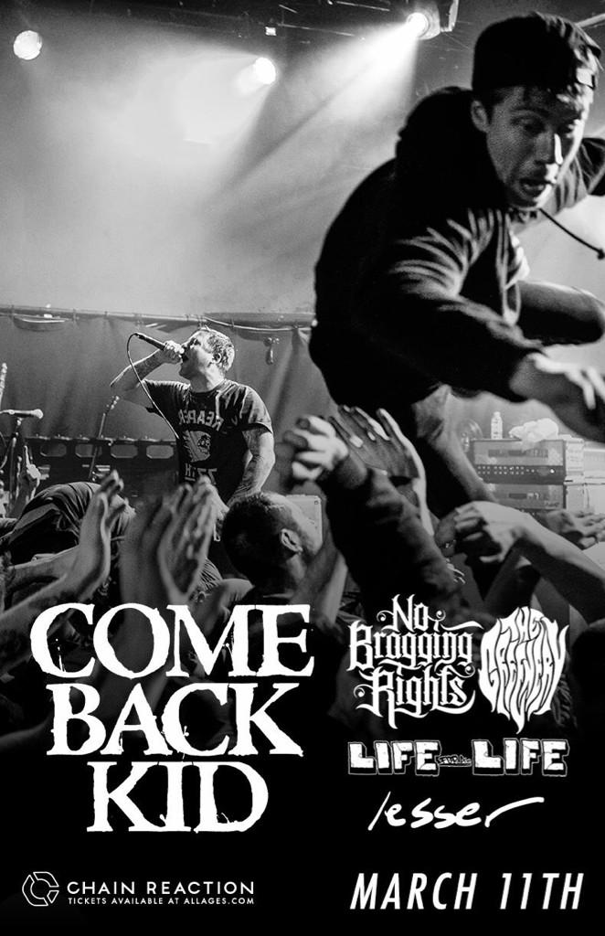 We're playing with <a href="/cbktweets/">Comeback Kid</a> at <a href="/ChainReactionCA/">Chain Reaction</a> March 11. Hit us up for tickets!