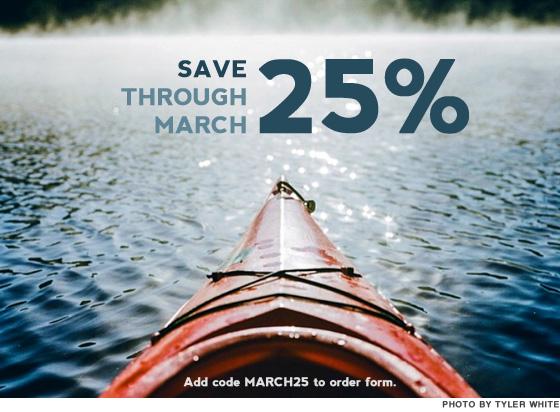 This month, we are offering 25% off for our followers. Use promo code MARCH25 and please spread the word!