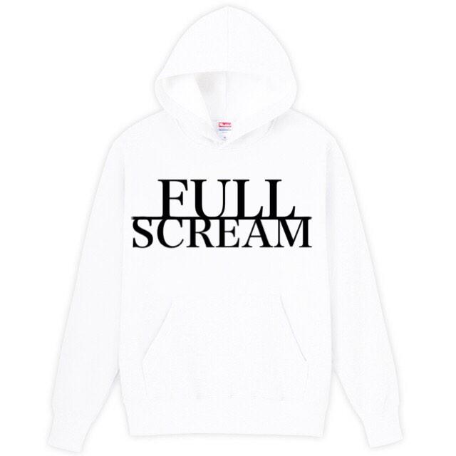 _FULL_SCREAM_'s tweet photo. とりあえず、第一弾は白のパーカーを作ろうと思います。 http://t.co/6Taf4ZAxL7