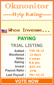 okmonitor's tweet image. whoainvesment.co/?ref=okmonitor
okmonitor.com/?a=details&amp;amp;lid…
Plan: 104% - 130% After 1 Day, 119% - 185% After 4 Days