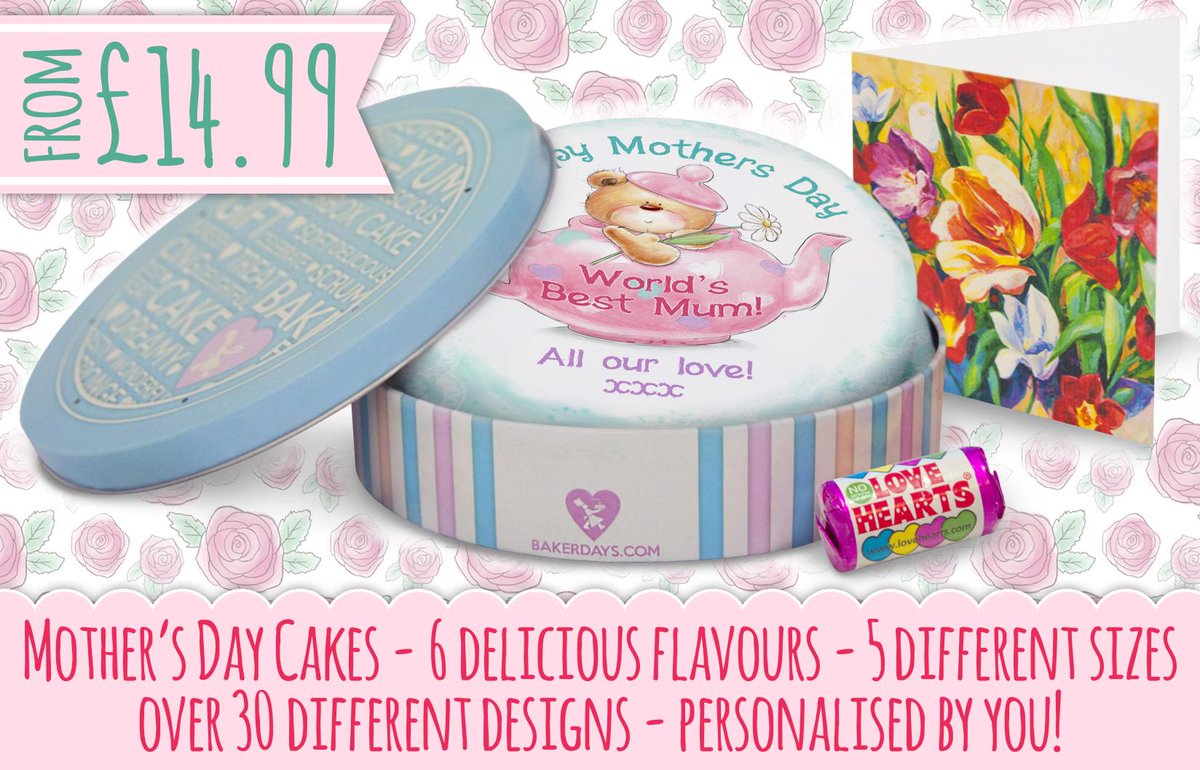 bakerdays's tweet photo. We have the MOTHER of all #MothersDaygifts! Treat your mum to a delicious personalised cake: http://t.co/oqYowVPTls http://t.co/t8ybvsxk8b