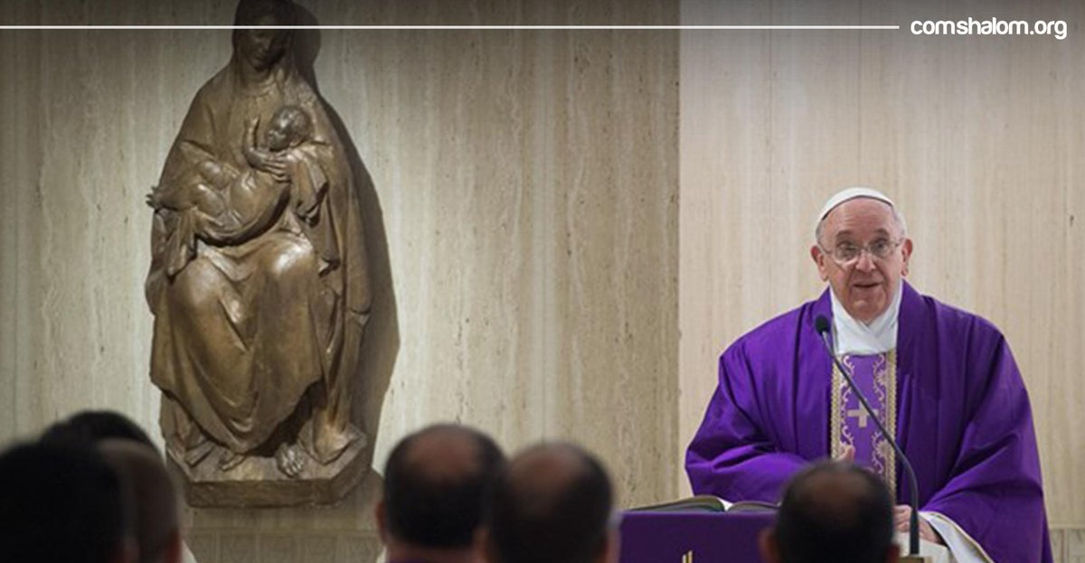 comshalom's tweet photo. #Papa: façamos o bem e “não a santidade aparente”. Leia: http://t.co/Zrbs1DsQXq http://t.co/Gq6NuEtUbD