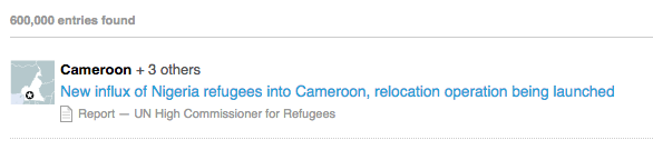 @ReliefWeb reaches 600,000 humanitarian updates. A new milestone in #humanitarian reporting reliefweb.int