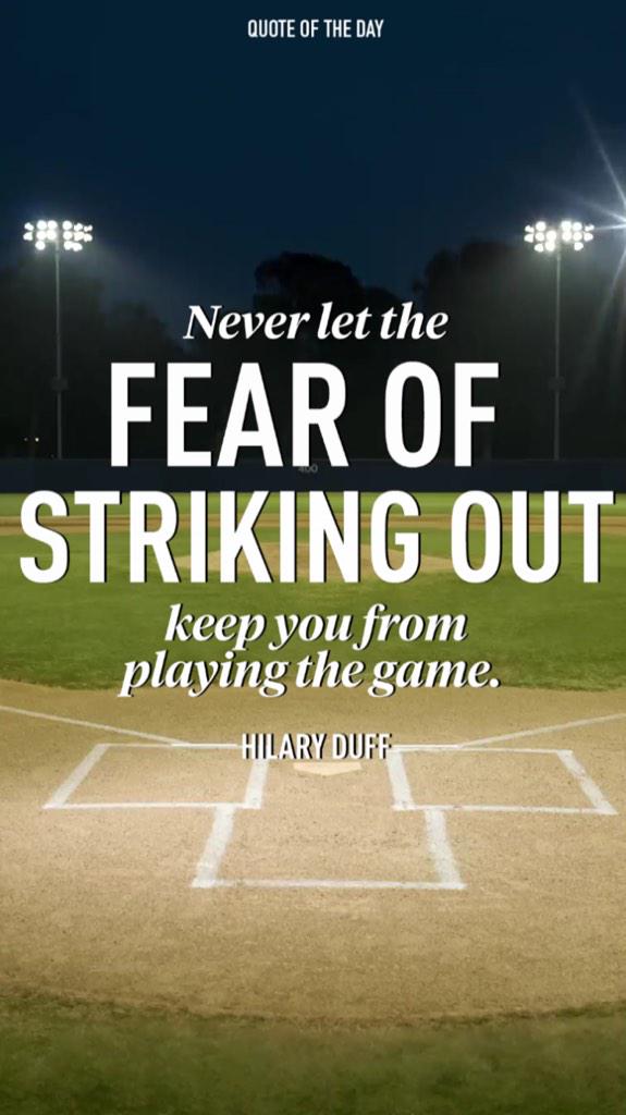 TxPrepPrincess's tweet image. The fact that Cosmo Magazine thinks that this quote is by Hilary Duff when it's really by Babe Ruth.
