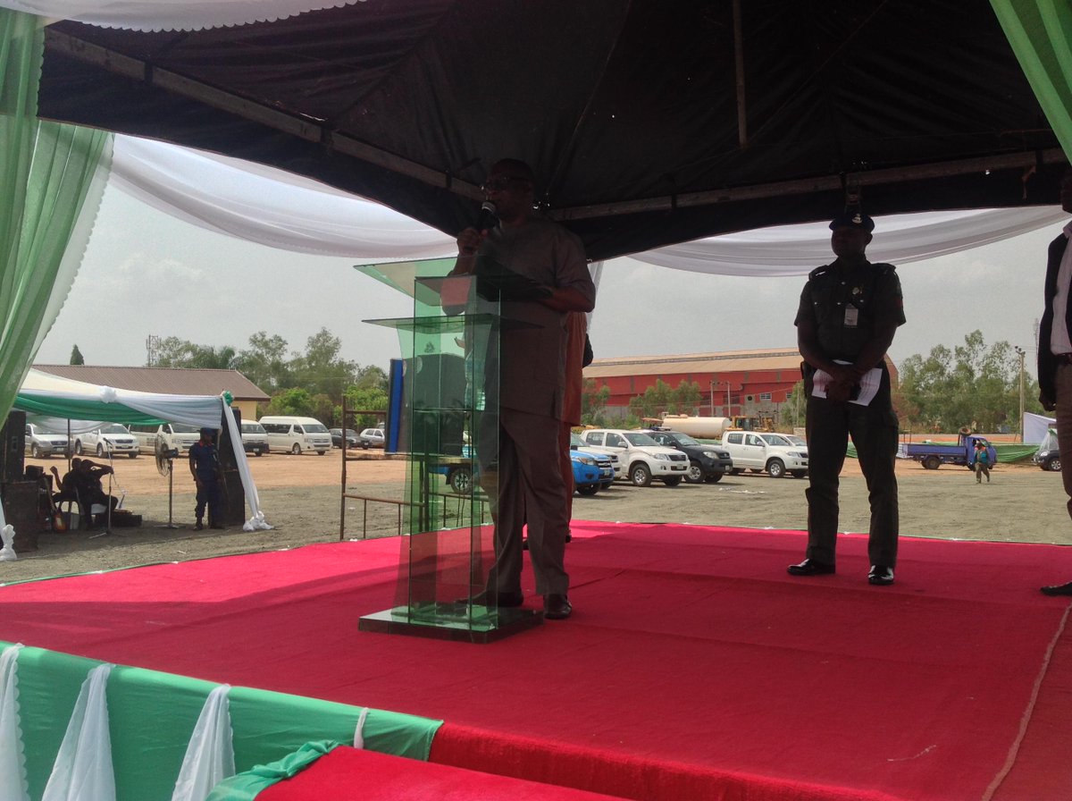 Now on Opening Remarks by Prince Adedayo Adeyeye Hon  Minister of State for Works at Emene, Enugu State.