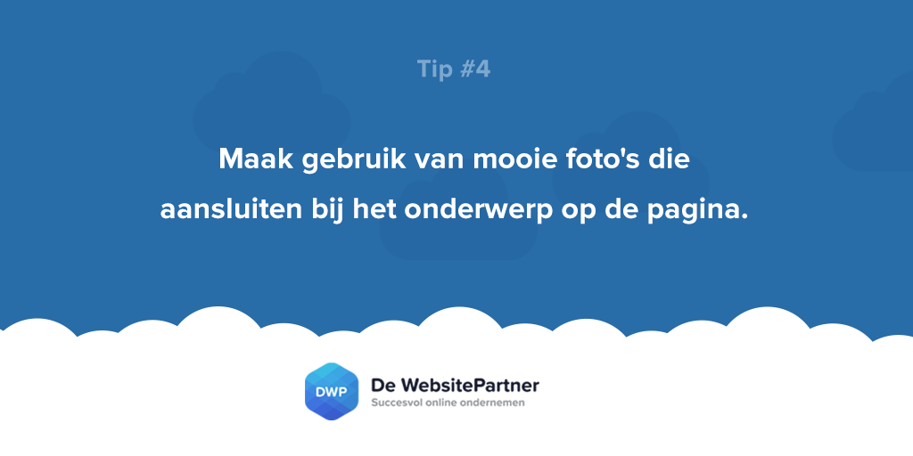 dwp_nl's tweet photo. Afbeeldingen kunnen bepalend zijn in de uitstraling van je website. #tip #website #zzp #ondernemer #marketing http://t.co/1QN4vhUWEm