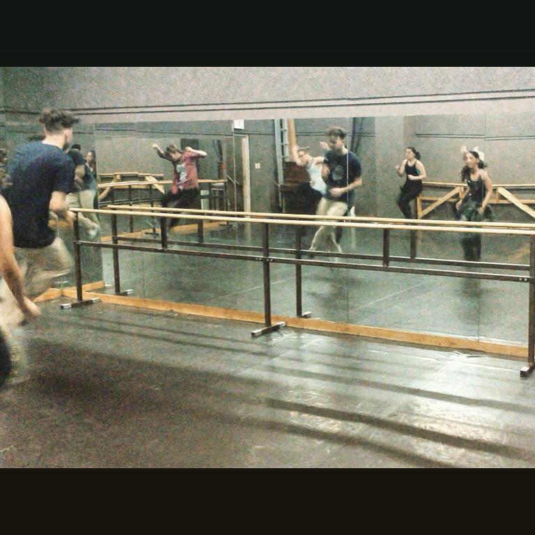 TO_DanceProject's tweet image. High stepping with Miha working that house groove yesterday. Great energy, super fun.