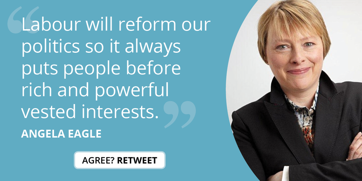 UKLabour's tweet photo. Trust in politics is at a record low. Here’s @AngelaEagle on how Labour plans to change that: http://t.co/eDHxrZfZ3H http://t.co/mhPK3cbYIZ