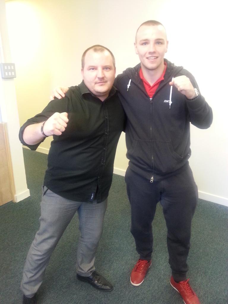 jameshoughton00's tweet photo. Me and #adametches #hattonpromotions @HitmanHatton gonna be a big night on @KellBrookFans fight http://t.co/SxNWHPkwQE