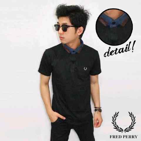 polo Neck mix fabric black | 105 ribu | size M &amp; L minat? Sms 081222732487 pin 525f296c