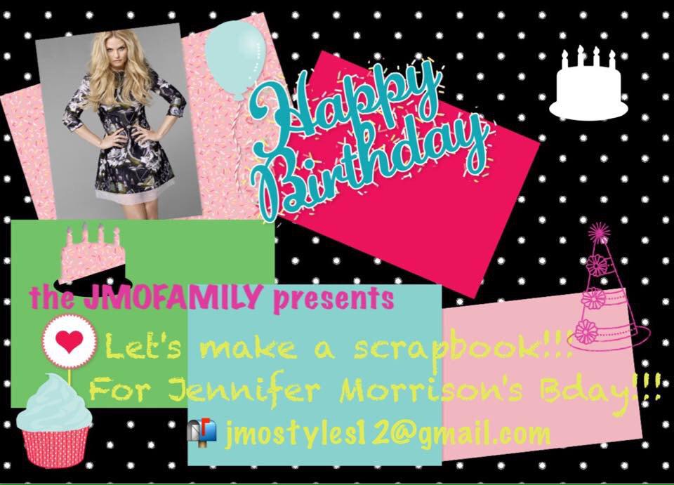 Happy Day! For Jennifer Morrison\s BDay we are doing This, come Join the project!
Info  